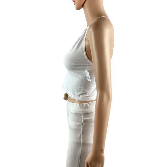 Free People Intimately White Strappy Back Bralette Crop Top Size M/L - Picture 4 of 8